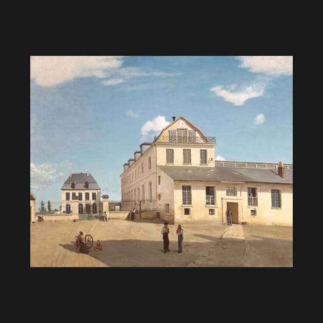 House and Factory of Monsieur Henry by Jean-Baptiste-Camille Corot by Classic Art Stall