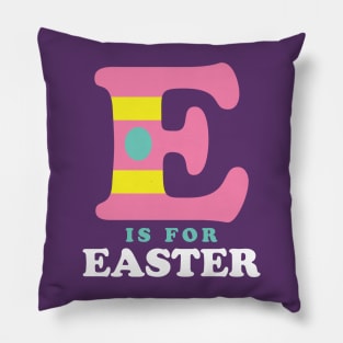 E is for Easter Shirt for Kids Toddler Alphabet Pillow