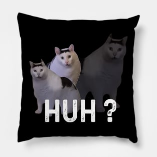 Huh Cat Meme Pillow