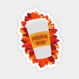 Pumpkin Spice | Coffee | Leaves Magnet