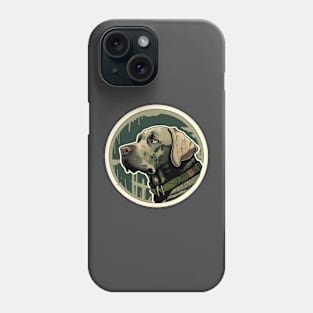 Labrador Retriever Camouflage Motif Phone Case