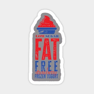 FAT Free, Low Sugar Frozen Yogurt Magnet