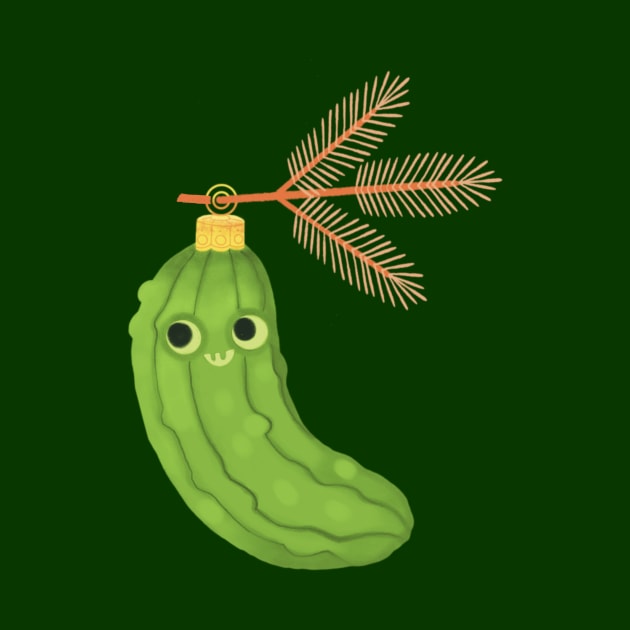 Pickle Ornament by Kath Waxman Illustration