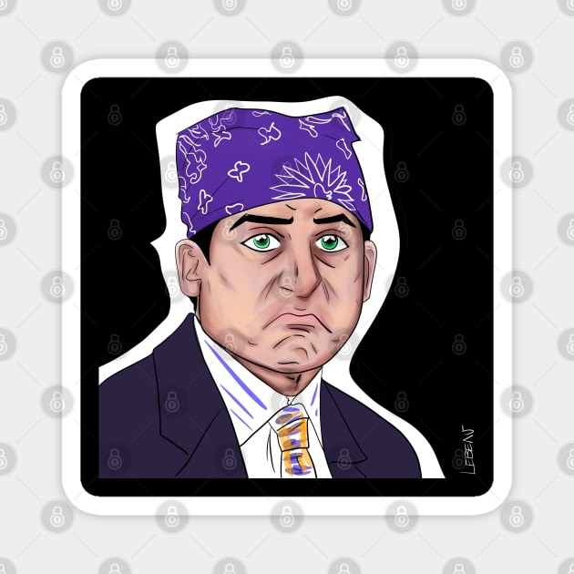 the original prison mike in the office Magnet by jorge_lebeau