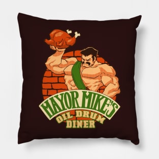 Mayor Mike's Diner Pillow