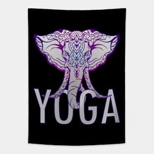 Yoga Tribal Elephant Tapestry