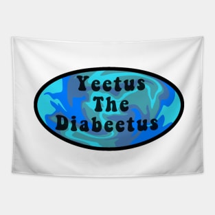 Yeetus the Diabeetus Retro Tapestry