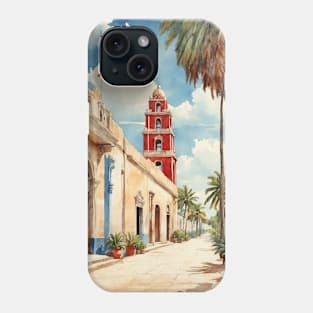 Sisal Yucatan Mexico Vintage Tourism Travel Phone Case