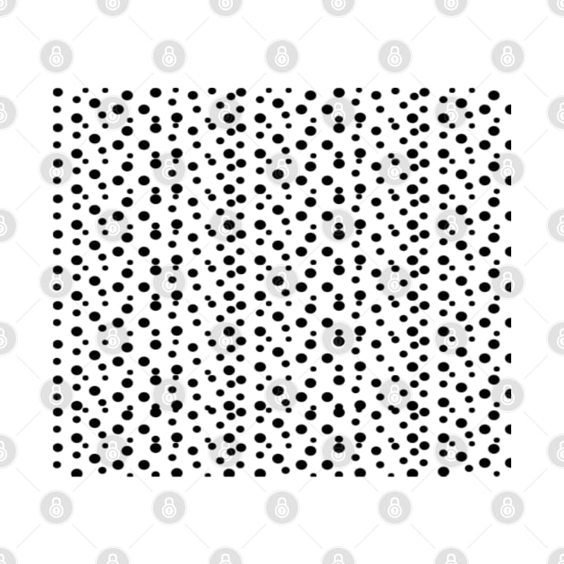 Basic White Polka Dot Pattern by SomebodyArts