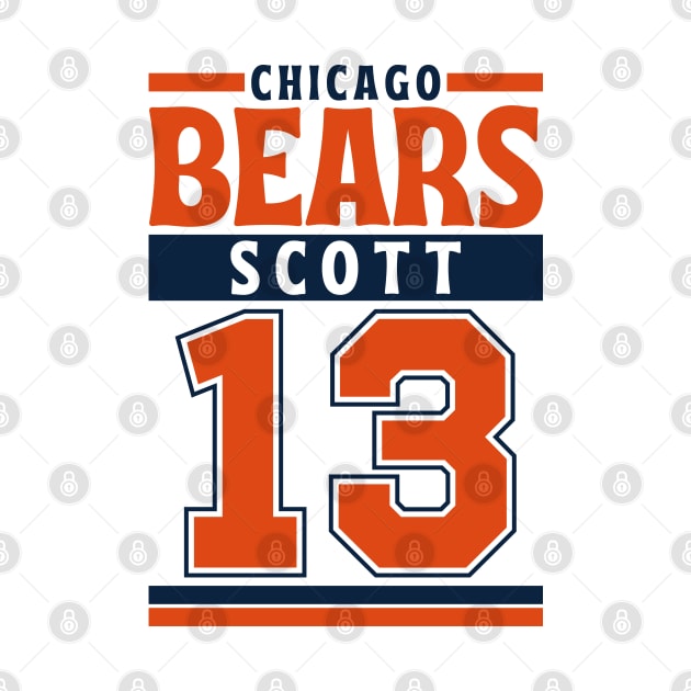 Chicago Bears Scott 13 American Football Edition 3 by Astronaut.co