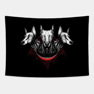 Cerberus Doberman Dogs Tapestry