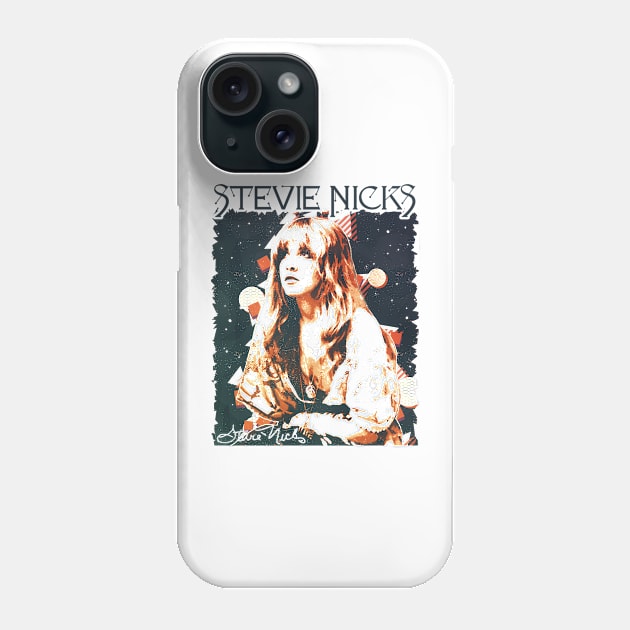 Stevie Nicks Vintage Rock Music Phone Case by Evergreen Daily