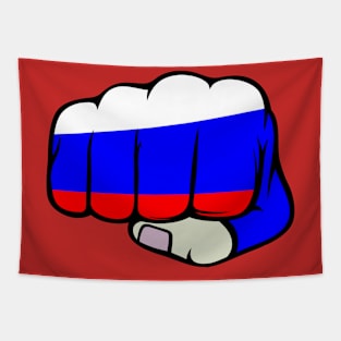 Russian MMA Fighter. Russia Flag Tapestry