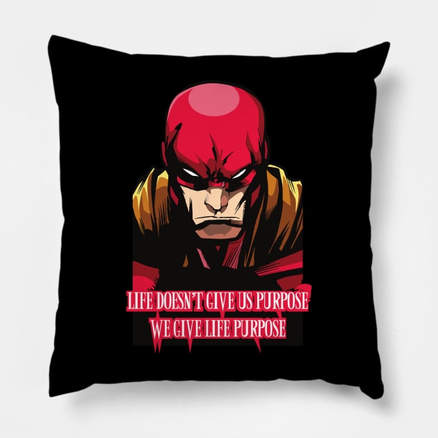 Flash man Pillow by vamiirart@gmail.com
