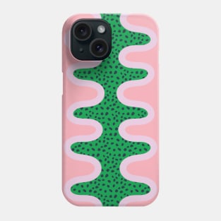 Unique Colorful Pattern - Green Pink Phone Case