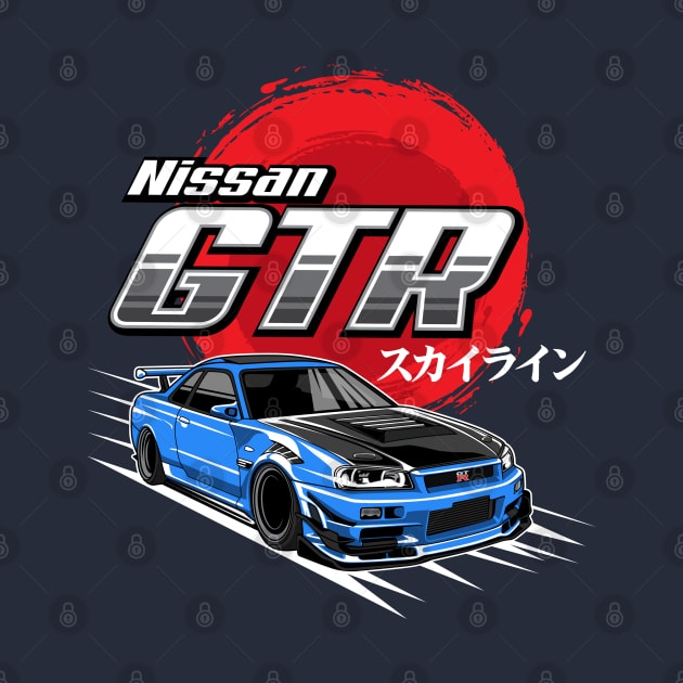 Nissan GTR Racing Japan by Gopict.art