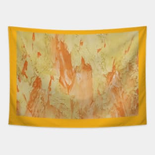 Fire. Flames, heat, bright sparks in an abstract manner Tapestry