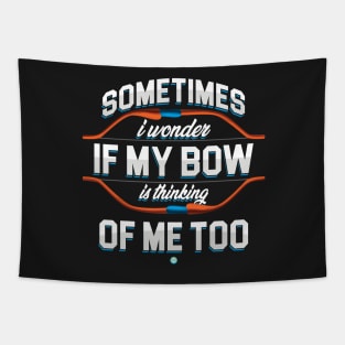 Funny Bow Hunting Gift Tapestry