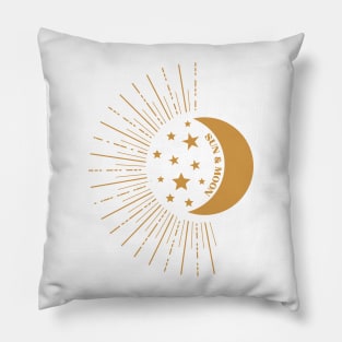 Celestial Sun & Moon Shirt, Sun Moon Stars Tee, Mystical Tee, Moon and Stars, Bohemian Tshirt Pillow