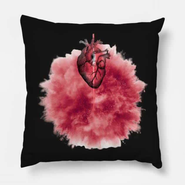 Heart To Heart Pillow by DarioNelaj