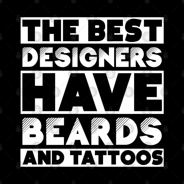 Bearded and tattooed designers job gift . Perfect present for mother dad friend him or her by SerenityByAlex