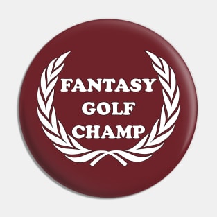 Fantasy Golf Champ Fantasy Sports Fan League Dream Team Pin