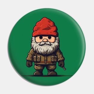 Military Gnome Pin