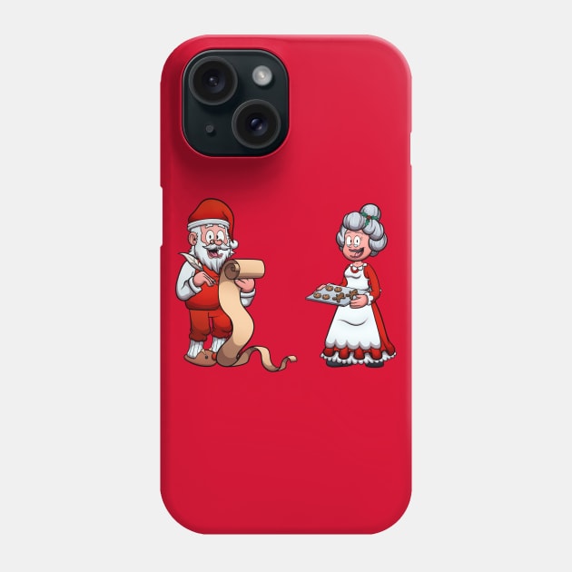 Santa Claus And Mrs. Claus Phone Case by TheMaskedTooner