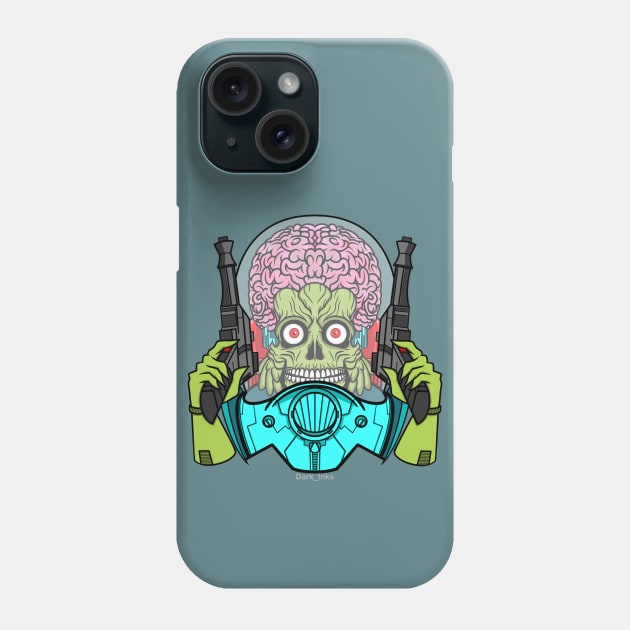 Mars Attacks Martians Phone Case by Dark_Inks