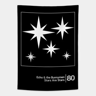 Echo & The Bunnymen / Minimal Graphic Design Tribute Tapestry