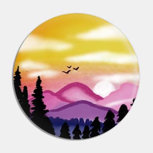 Pink Mountain Pin