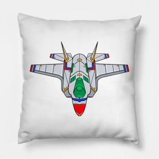 Mecha Cyborg Thunderbirds Ash Plane Pillow