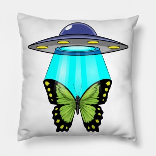 Butterfly Spaceship Space Pillow