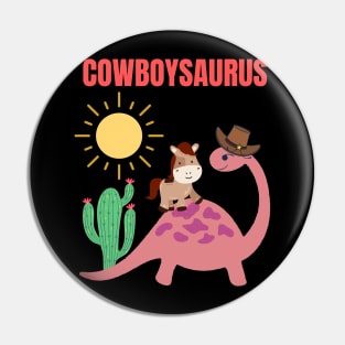 Cowboysaurus Cowboy Dino Dinosaur Western Horse Lover Gift Pin