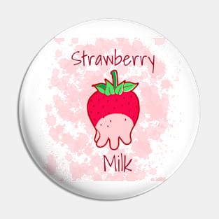 Strawberry Milk Cow, Strawberry Milk Pet Pin