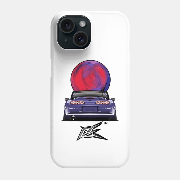 toyota supra a80 lowered violet Phone Case by naquash