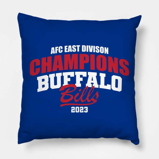 Bills 2023 AFC East Champs Pillow by Nagorniak