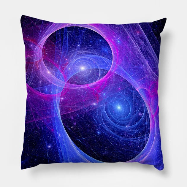 Space Cosmic Mask Pillow by WMKDesign