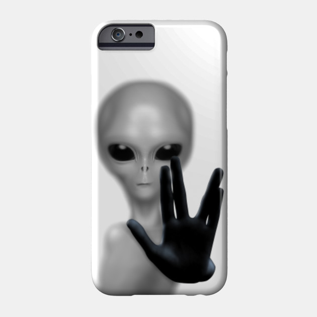 Gray Alien We Come In Peace Alien Peace Phone Case Teepublic