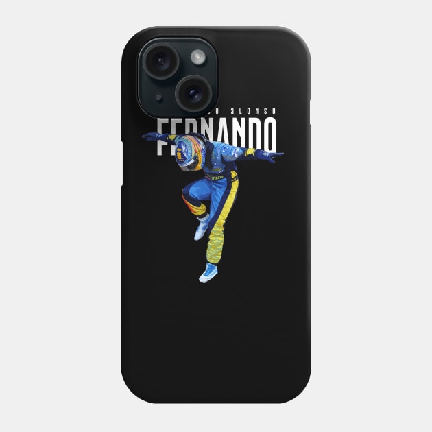 fernando alonso dance Phone Case by Collage Collective Berlin