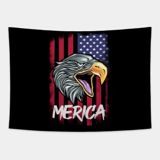 Eagle Merica American Flag 4th of July Independence Day Tapestry