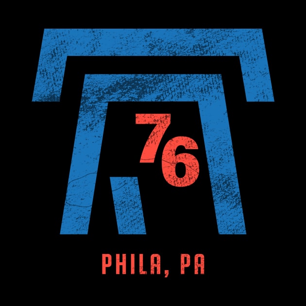 Phila 76, Philadelphia Basketball Playoffs Fan Gift by BooTeeQue