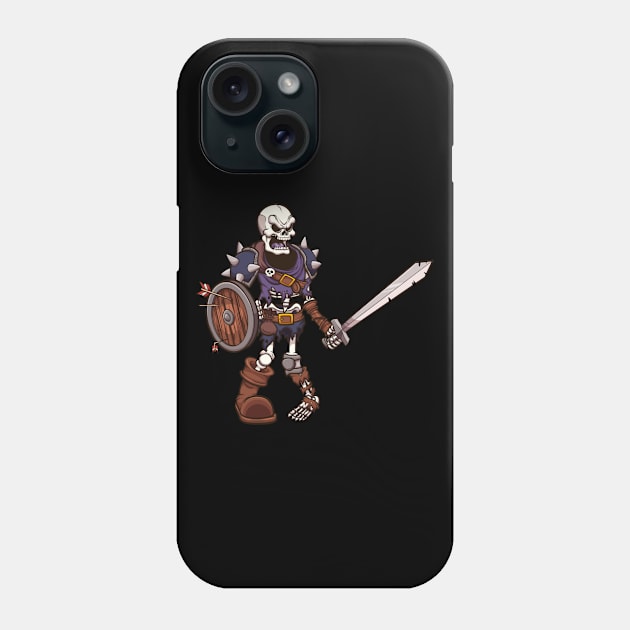 Skeleton Warrior Phone Case by TheMaskedTooner