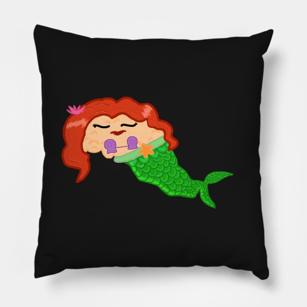 Mermaid Pancreas Pillow by CatGirl101