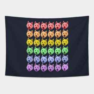 Westie Gay Pride Rainbow LGBT Flag Tapestry