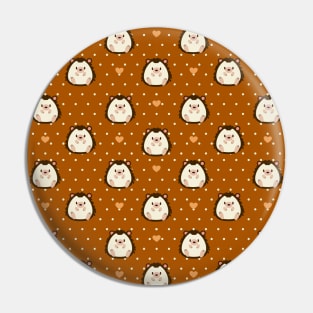 Hedgehog in autumn Pin