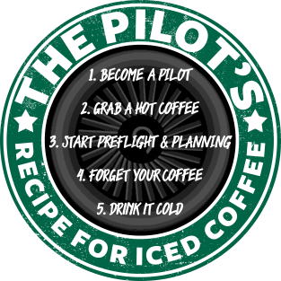 Pilot's Recipe For Iced Coffee Magnet