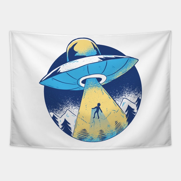 Alien Abduction Tapestry by madeinchorley