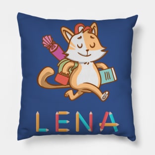 Einschulung Katze Lena Pillow