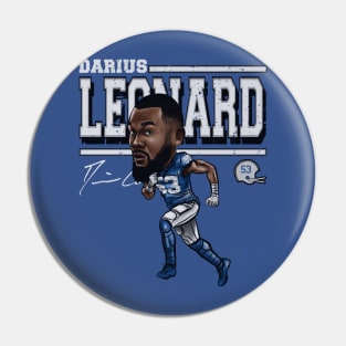 Darius Leonard Indianapolis Cartoon Pin